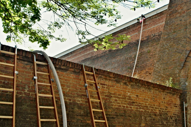 Hasiči nacvičovali likvidaci plamenů na Špilberku, foto: hasiči JMK
