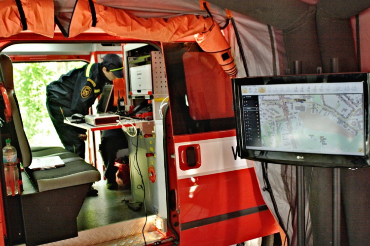 Hasiči nacvičovali likvidaci plamenů na Špilberku, foto: hasiči JMK