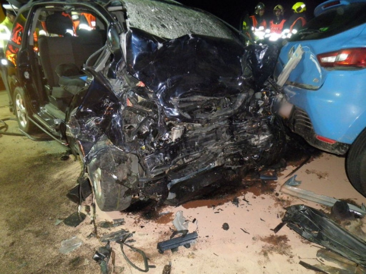 Hasiči zasahovali u dopravní nehody na dálnici D1, foto: hasiči JMK