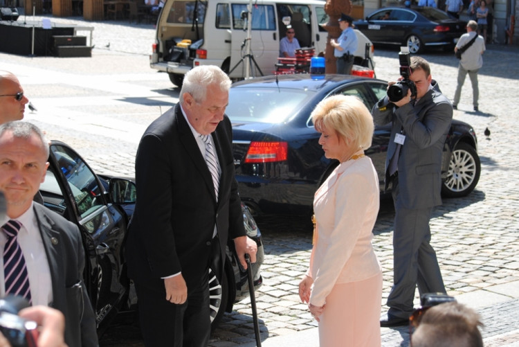 Miloš Zeman navštívil Liberecko