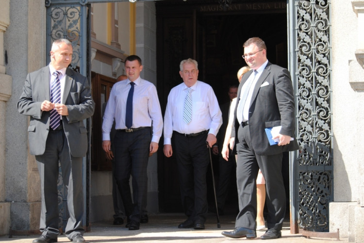 Miloš Zeman navštívil Liberecko