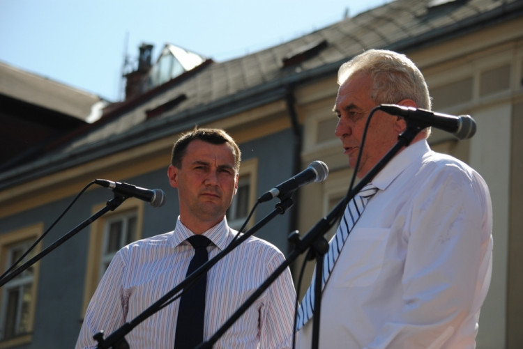 Miloš Zeman navštívil Liberecko