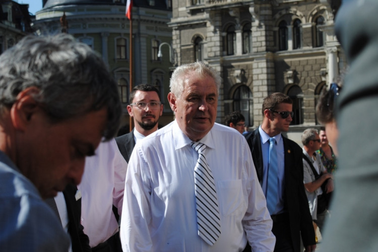 Miloš Zeman navštívil Liberecko