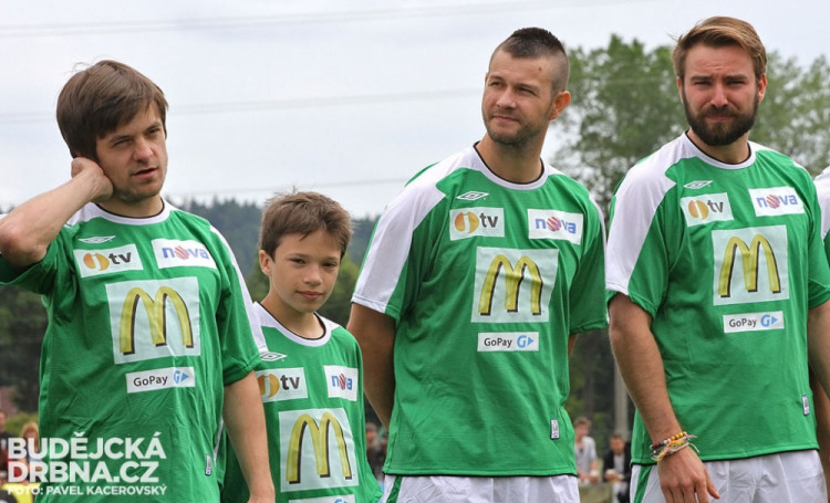 Fotbalová exhibice hvězd v Roudném