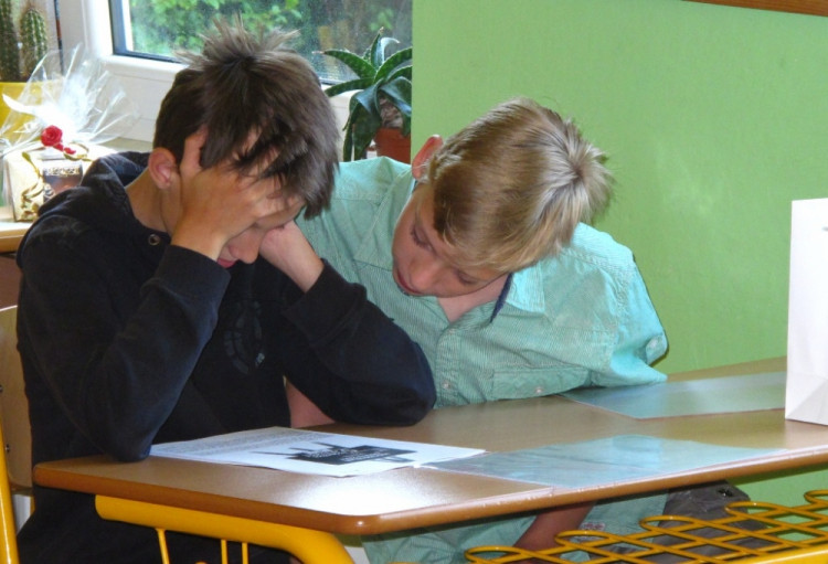 Předávání vysvědčení - ZŠ v Mladém