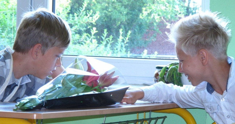 Předávání vysvědčení - ZŠ v Mladém