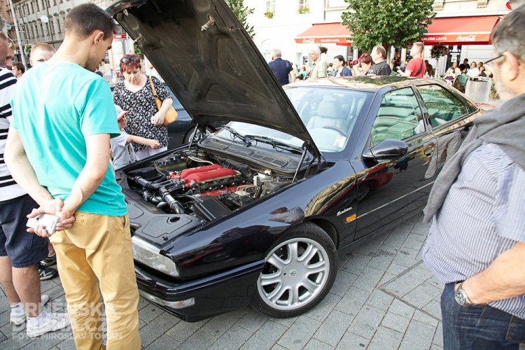 Historická závodní auta a motocykly se představily v centru Brna, foto: Brněnská Drnba, Miroslav Toman