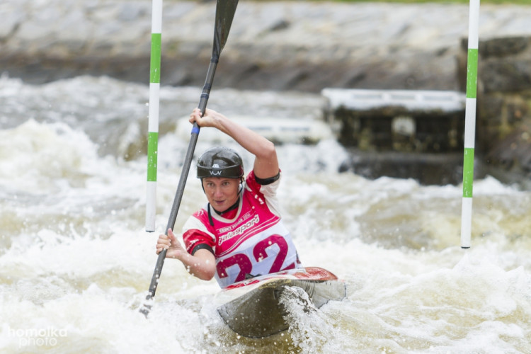 Český pohár ve vodním slalomu na kanále Lídy Polesné v Českém Vrbném