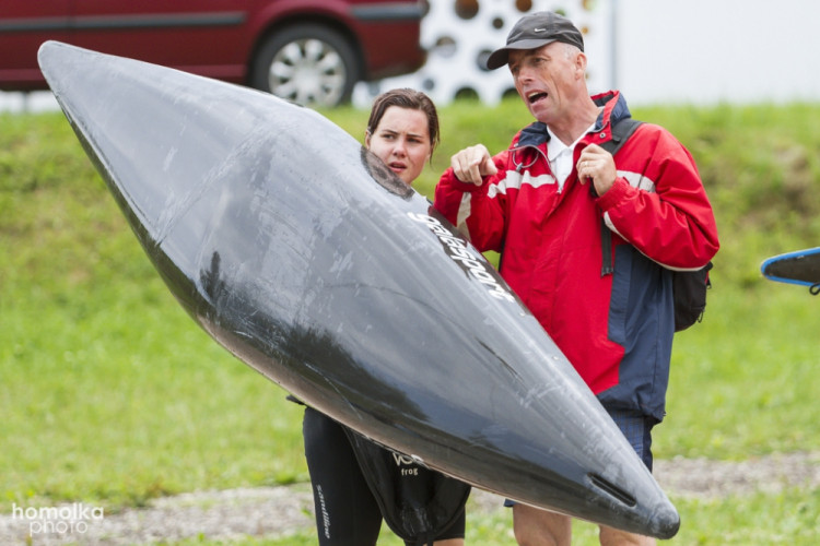 Český pohár ve vodním slalomu na kanále Lídy Polesné v Českém Vrbném
