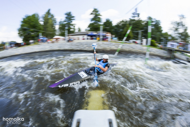 Český pohár ve vodním slalomu na kanále Lídy Polesné v Českém Vrbném