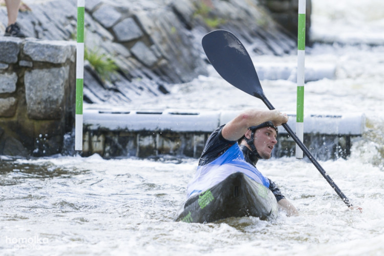 Český pohár ve vodním slalomu na kanále Lídy Polesné v Českém Vrbném