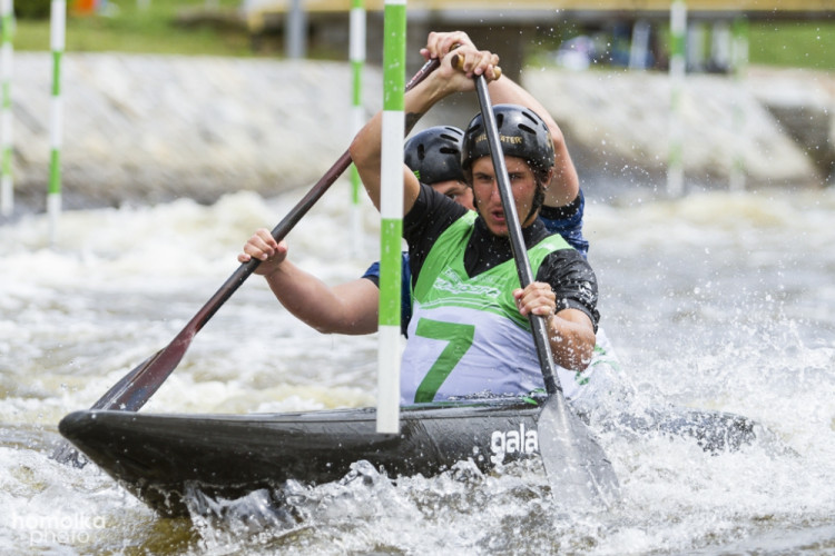 Český pohár ve vodním slalomu na kanále Lídy Polesné v Českém Vrbném