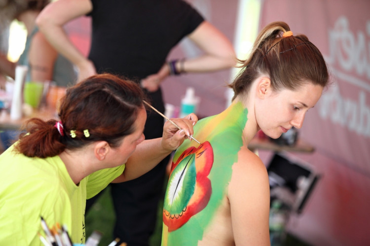 Bodypaintingový festival ve Frymburku