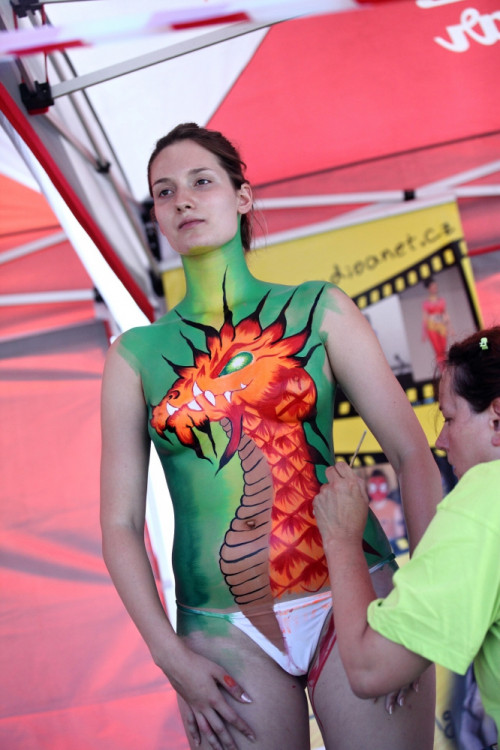 Bodypaintingový festival ve Frymburku