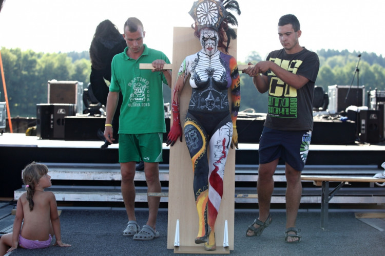 Bodypaintingový festival ve Frymburku
