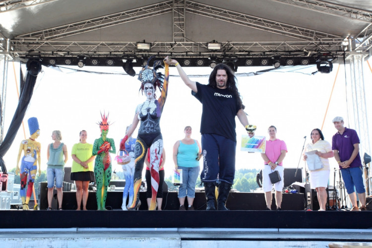 Bodypaintingový festival ve Frymburku