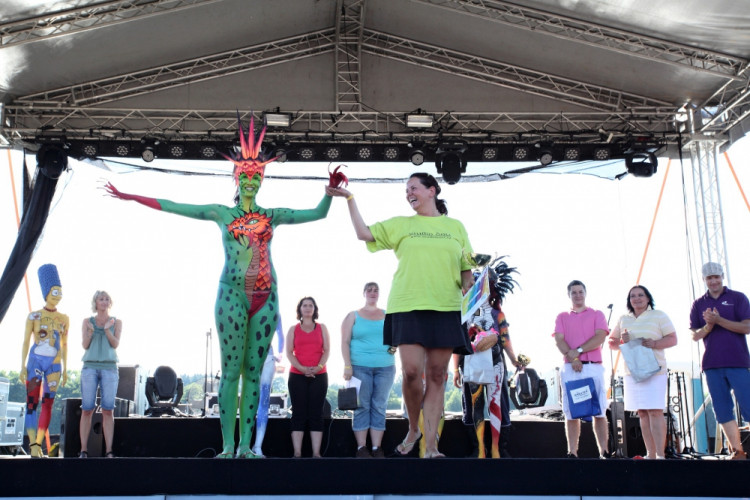 Bodypaintingový festival ve Frymburku