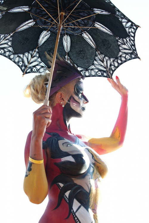 Bodypaintingový festival ve Frymburku