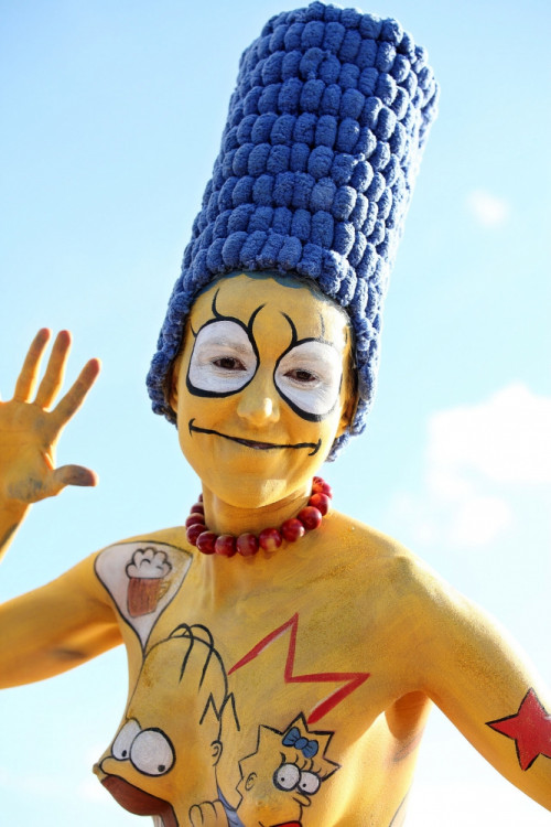 Bodypaintingový festival ve Frymburku