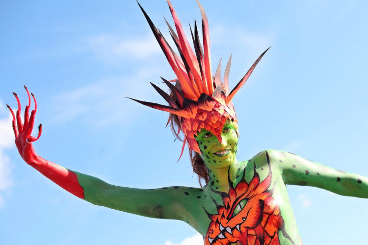 Bodypaintingový festival ve Frymburku