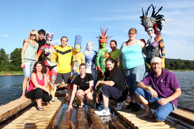 Bodypaintingový festival ve Frymburku