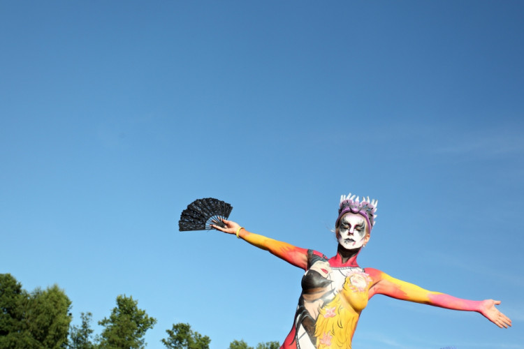 Bodypaintingový festival ve Frymburku