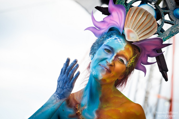 Bodypaintingový festival ve Frymburku