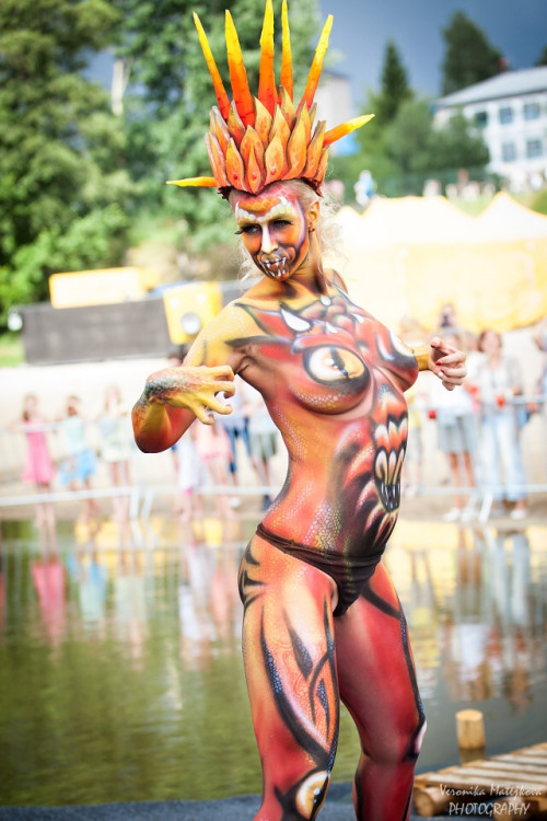 Bodypaintingový festival ve Frymburku