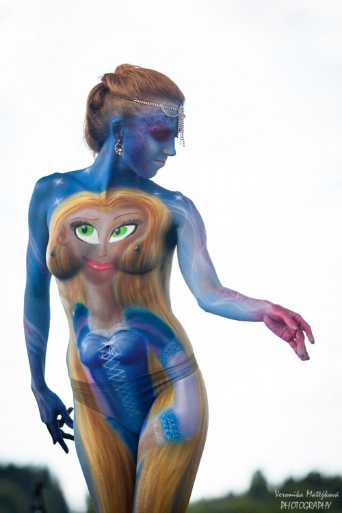 Bodypaintingový festival ve Frymburku
