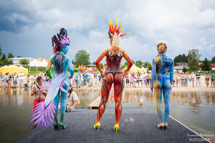 Bodypaintingový festival ve Frymburku