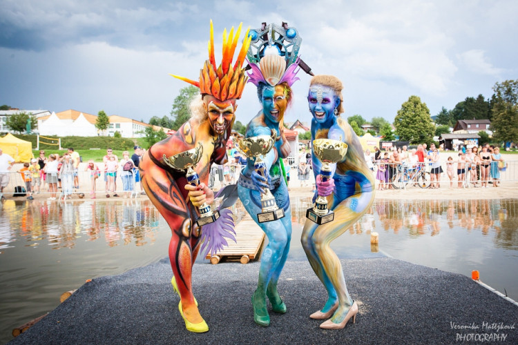 Bodypaintingový festival ve Frymburku