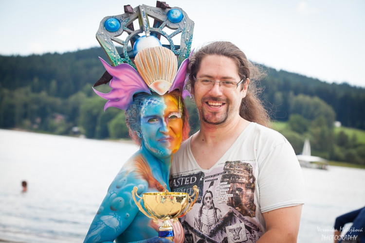 Bodypaintingový festival ve Frymburku