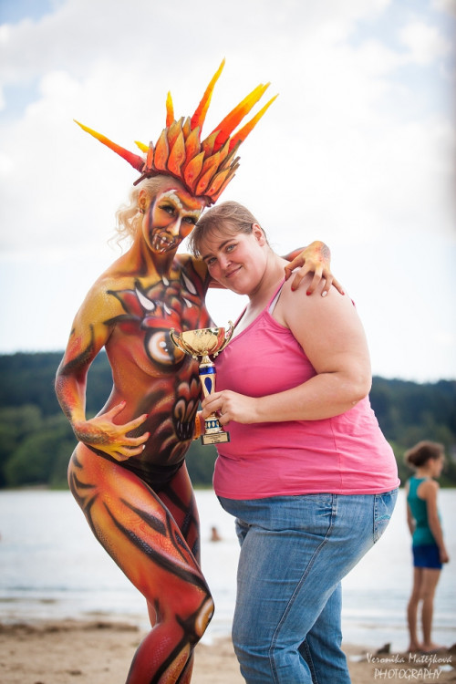 Bodypaintingový festival ve Frymburku