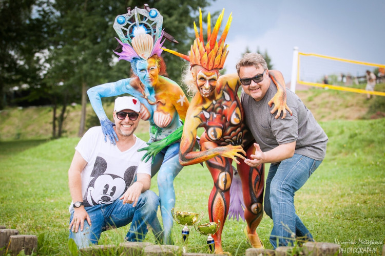 Bodypaintingový festival ve Frymburku