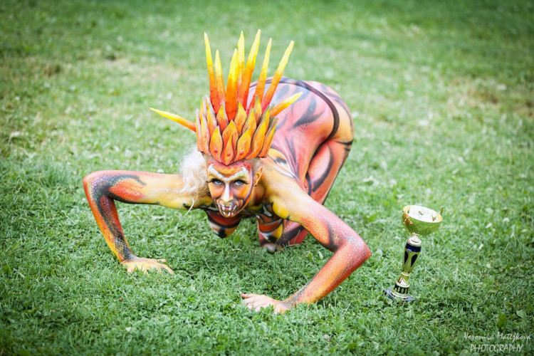 Bodypaintingový festival ve Frymburku