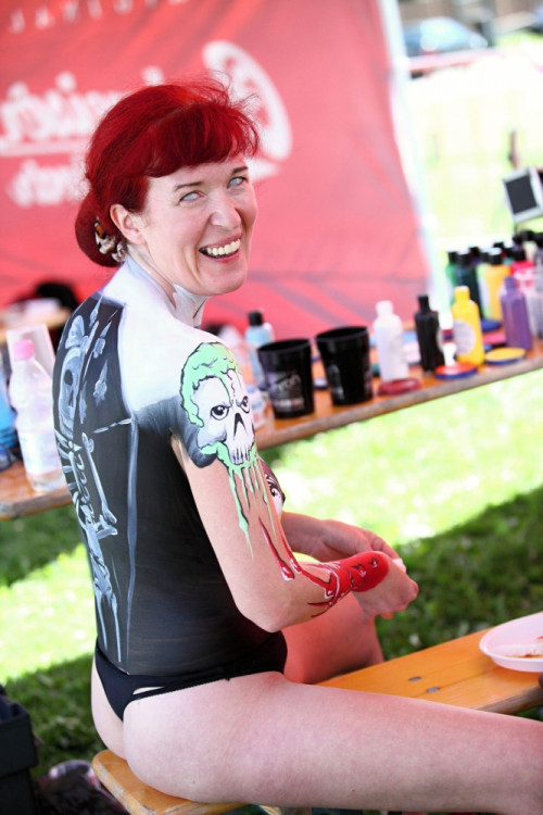 Bodypaintingový festival ve Frymburku