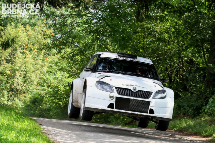 Testování továrního týmu Škoda Motorsport na tratích Rallye Český Krumlov
