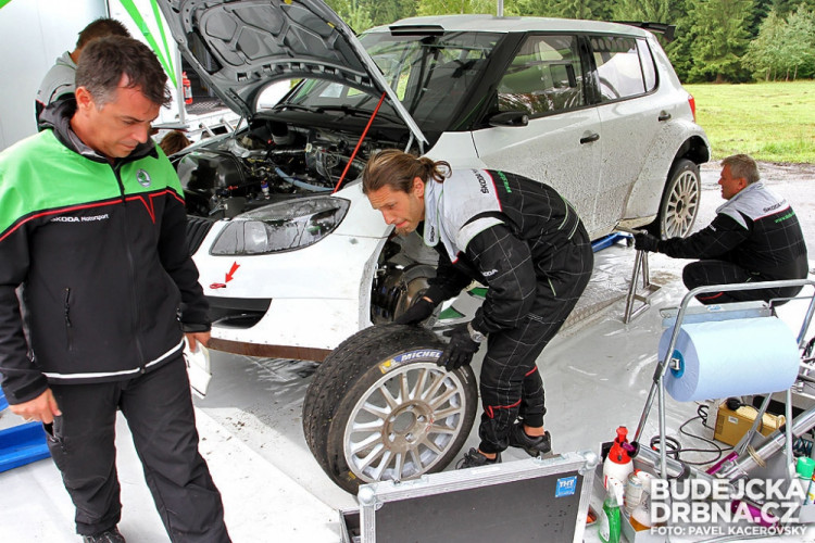 Testování továrního týmu Škoda Motorsport na tratích Rallye Český Krumlov