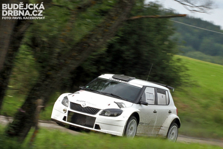 Testování továrního týmu Škoda Motorsport na tratích Rallye Český Krumlov