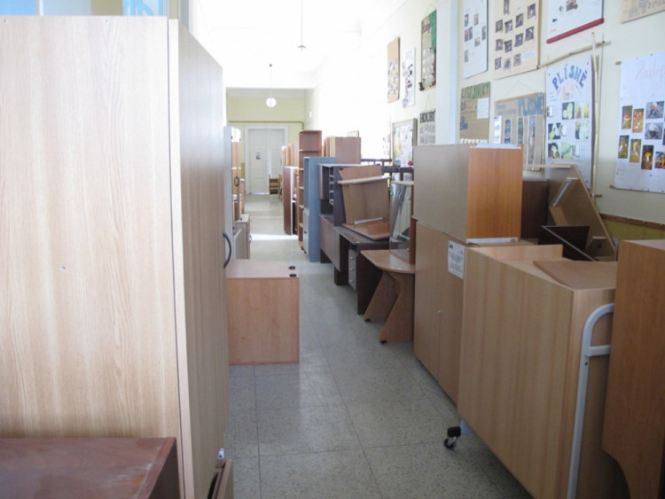 Stěhování sportovního gymnázia.