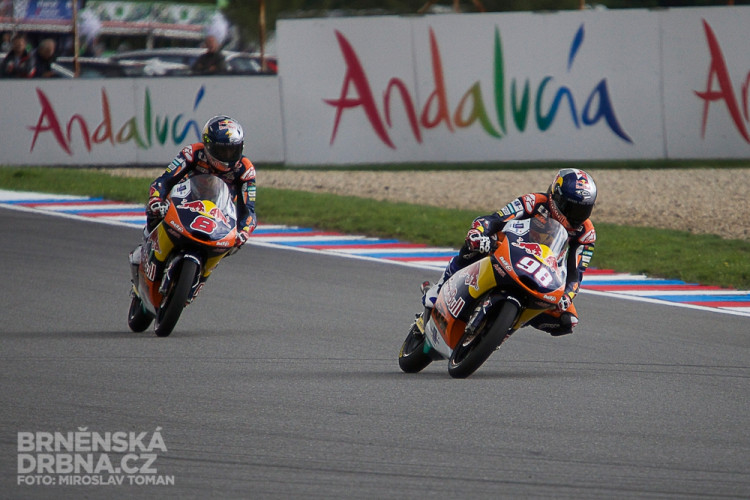 Karel Hanika a Jack Miller, Red Bull KTM Ajo, foto: Brněnská Drbna, Miroslav Toman