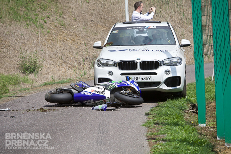 Valentino RoaHavarovaný motocykl Valentina Rossiho, foto: Brněnská Drbna, Miroslav Tomanssi, foto: Brněnská Drbna, Miroslav Toman