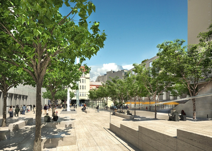 Janáčkovo kulturní centrum navrhl v lokalitě u Inter hotelu Atelier M1, vizualizace: Atelier M1