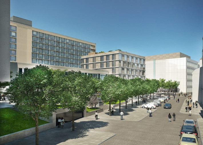 Janáčkovo kulturní centrum navrhl v lokalitě u Inter hotelu Atelier M1, vizualizace: Atelier M1