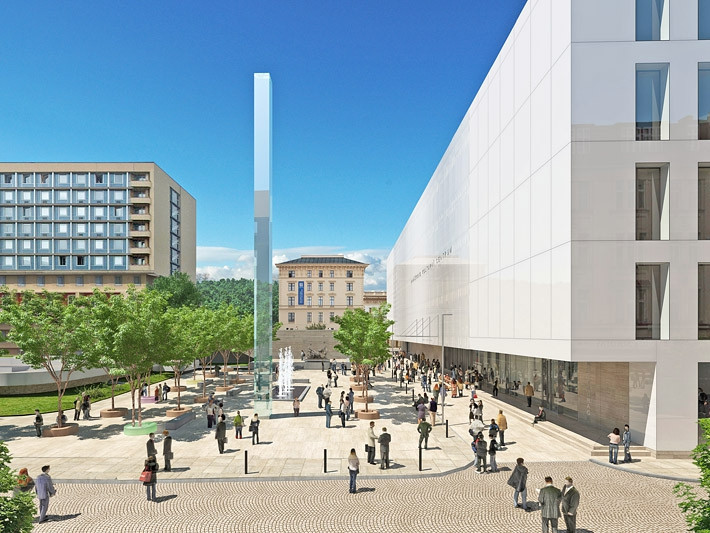 Janáčkovo kulturní centrum navrhl v lokalitě u Inter hotelu Atelier M1, vizualizace: Atelier M1