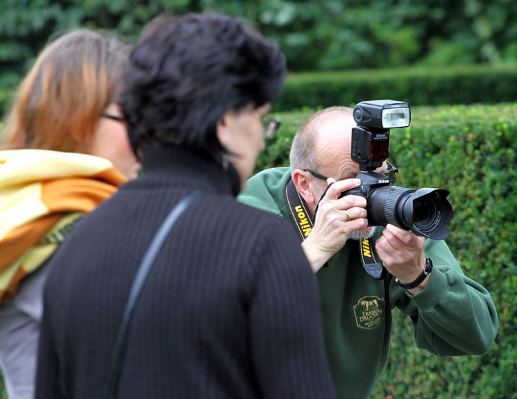 Focení v českokrumlovské Zámecké zahradě