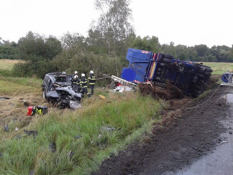 Tragický střet u Plástovic si vyžádal lidský život