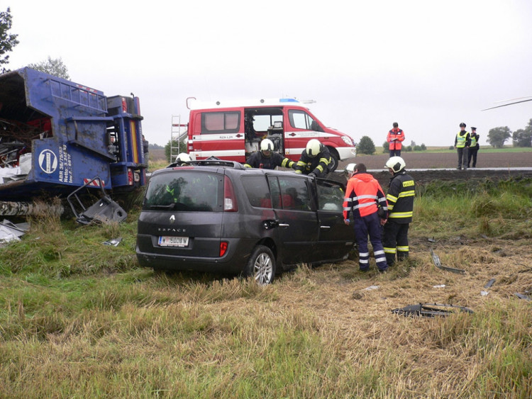 Tragický střet u Plástovic si vyžádal lidský život