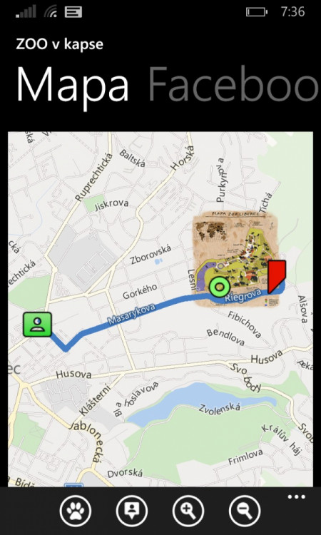 Mobilní aplikace pro ZOO