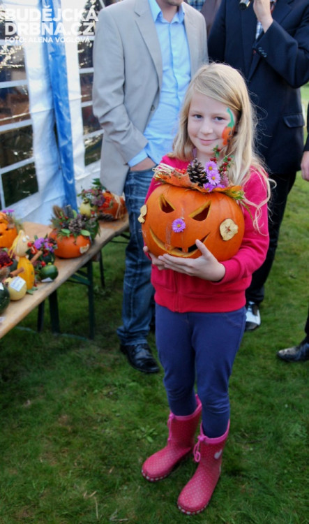 Výherkyně nejkrásnější vydlabávané dýně Katka Brejžková